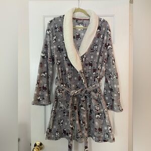 Laura Ashley Cozy Scottie Dog Robe Size L/XL